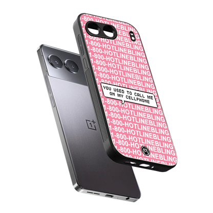 1800 hotline bling back phone cover | glass case for oneplus nord 4