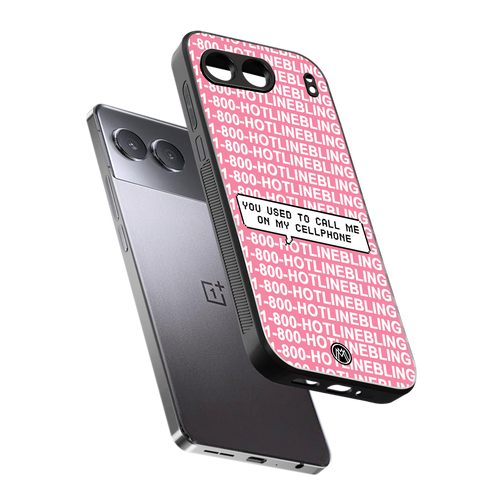 1800 hotline bling back phone cover | glass case for oneplus nord 4