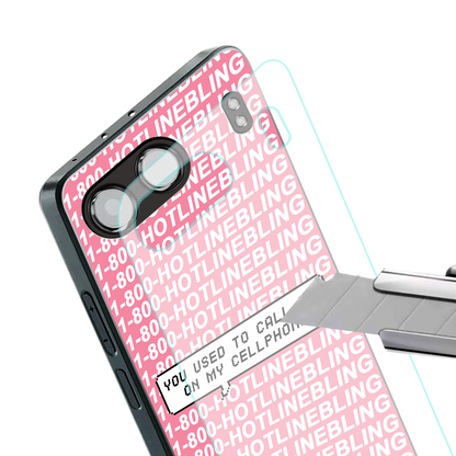 1800 hotline bling back phone cover | glass case for oneplus nord 4