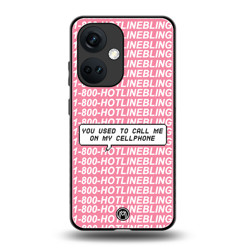 1800 hotline bling back phone cover | glass case for oneplus nord ce 3