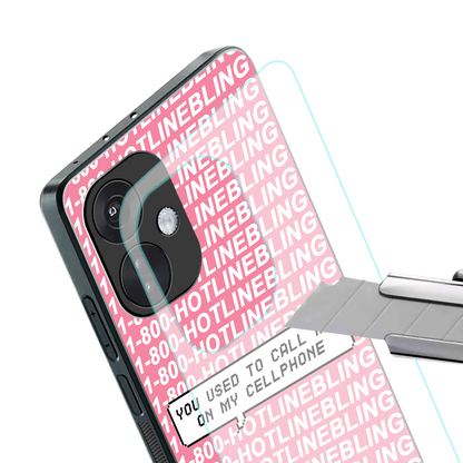 1800 hotline bling back phone cover | glass case for oneplus nord ce 3