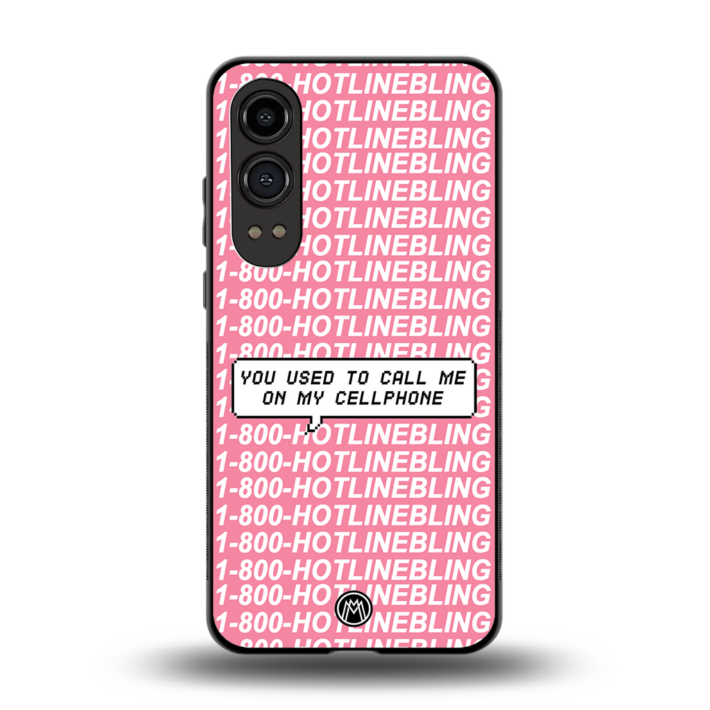 1800 hotline bling back phone cover | glass case for oneplus nord ce 4 lite