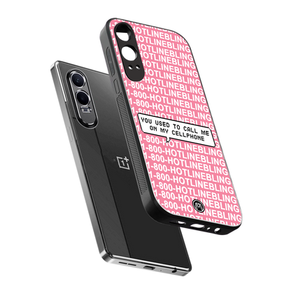 1800 hotline bling back phone cover | glass case for oneplus nord ce 4 lite