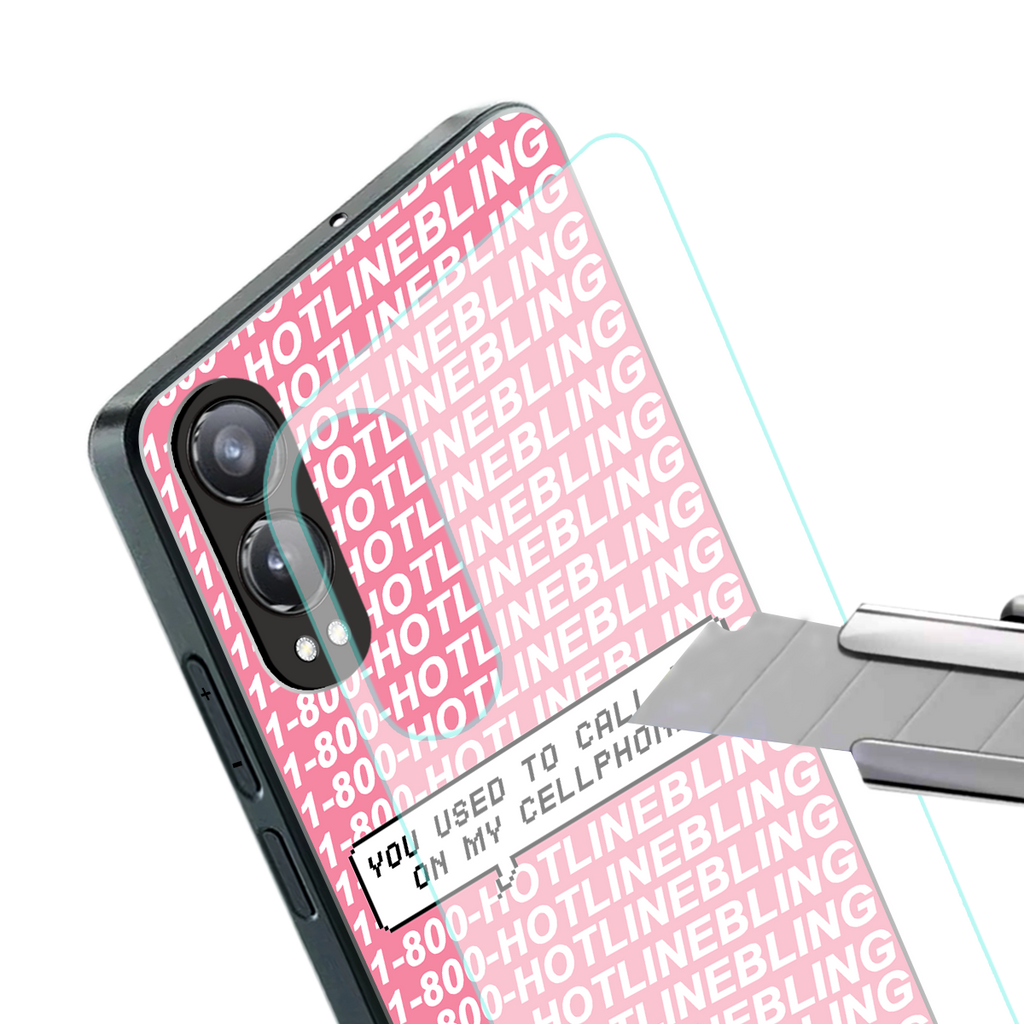 1800 hotline bling back phone cover | glass case for oneplus nord ce 4 lite