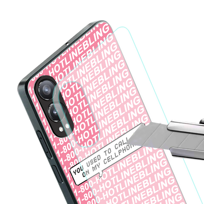 1800 hotline bling back phone cover | glass case for oneplus nord ce 4 lite