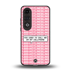 1800 hotline bling back phone cover | glass case for oneplus nord ce 4