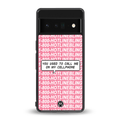 1800 hotline bling back phone cover | glass case for google pixel 6 pro