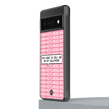 1800 hotline bling back phone cover | glass case for google pixel 6 pro