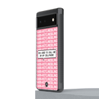 1800 hotline bling back phone cover | glass case for Google Pixel 6A