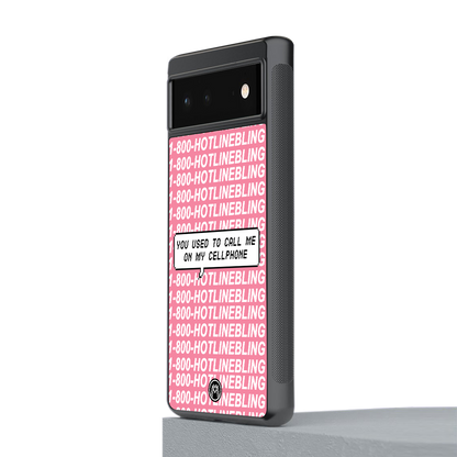 1800 hotline bling back phone cover | glass case for Google Pixel 6A