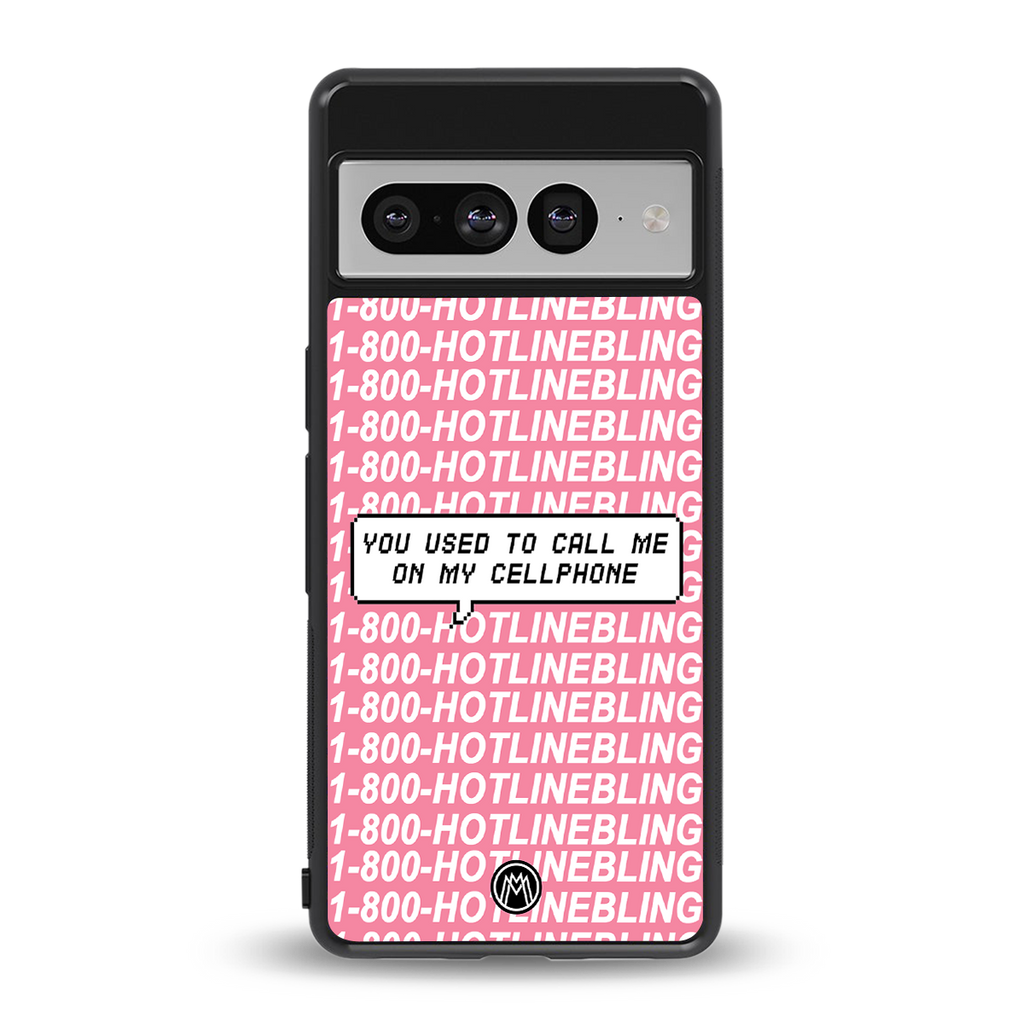 1800 hotline bling back phone cover | glass case for google pixel 7 pro