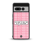 1800 hotline bling back phone cover | glass case for google pixel 7 pro