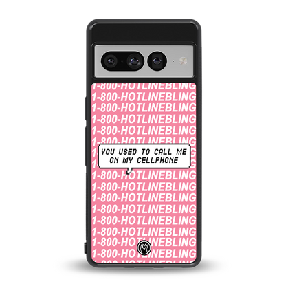 1800 hotline bling back phone cover | glass case for google pixel 7 pro