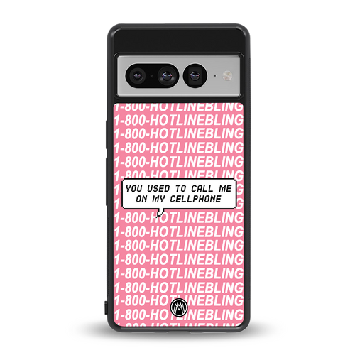 1800 hotline bling back phone cover | glass case for google pixel 7 pro