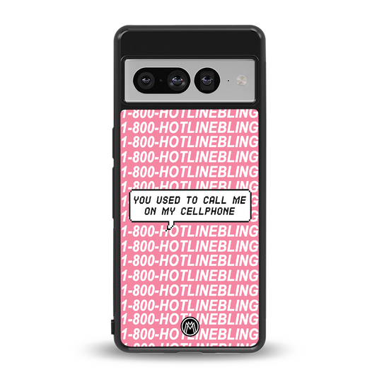1800 hotline bling back phone cover | glass case for google pixel 7 pro