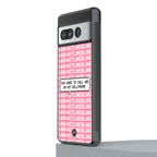 1800 hotline bling back phone cover | glass case for google pixel 7 pro