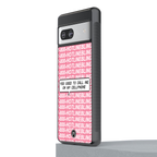 1800 hotline bling back phone cover | glass case for Google Pixel 7A