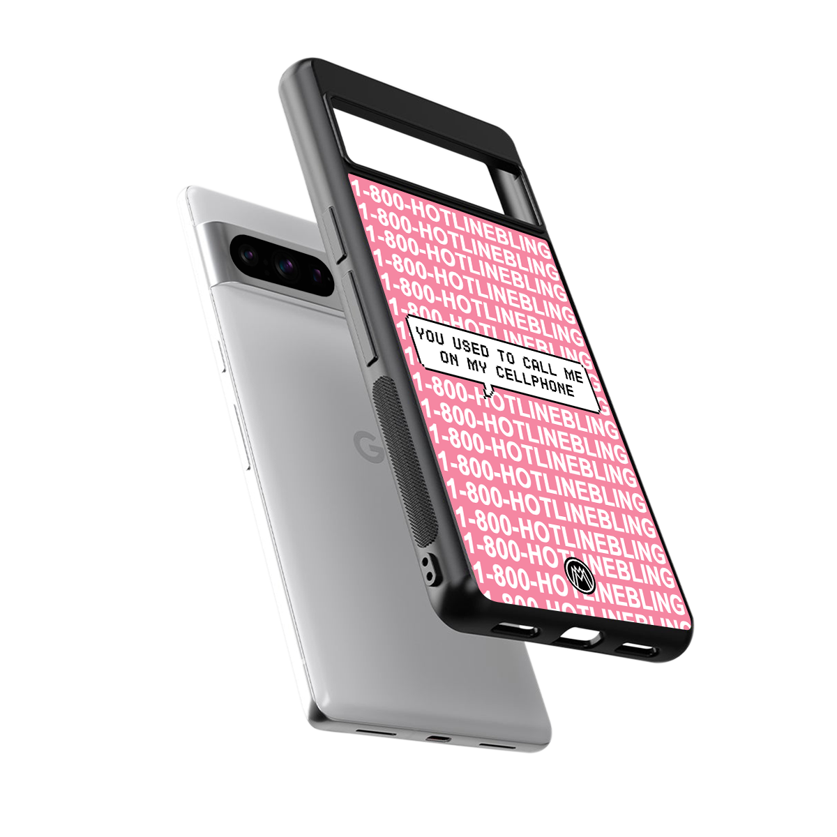 1800 hotline bling back phone cover | glass case for google pixel 8 pro