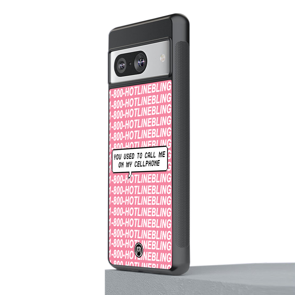 1800 hotline bling back phone cover | glass case for Google Pixel 8