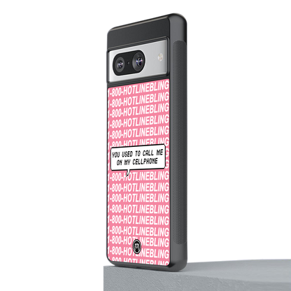 1800 hotline bling back phone cover | glass case for Google Pixel 8