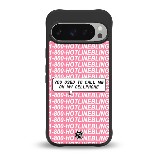 1800 hotline bling back phone cover | glass case for google pixel 9 pro