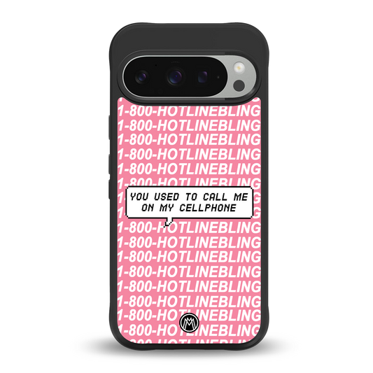 1800 hotline bling back phone cover | glass case for google pixel 9 pro xl