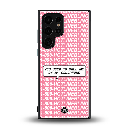 1800 hotline bling back phone cover | glass case for samsung galaxy s24 ultra