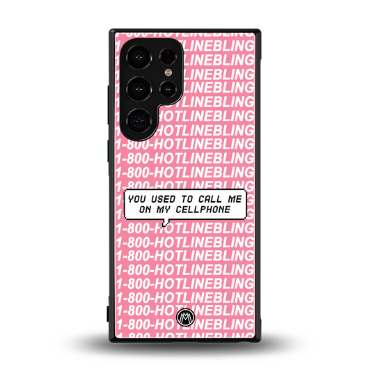 1800 hotline bling back phone cover | glass case for samsung galaxy s24 ultra