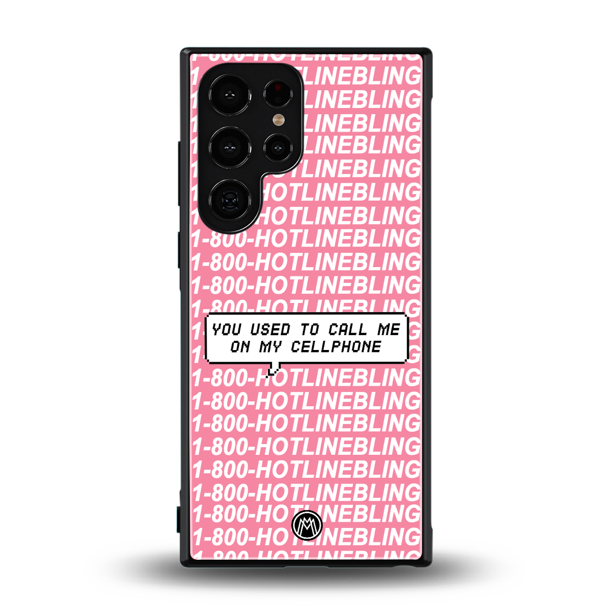 1800 hotline bling back phone cover | glass case for samsung galaxy s23 ultra
