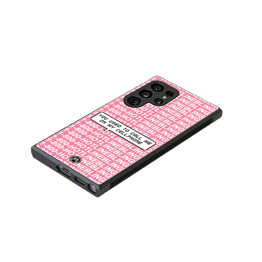 1800 hotline bling back phone cover | glass case for samsung galaxy s23 ultra