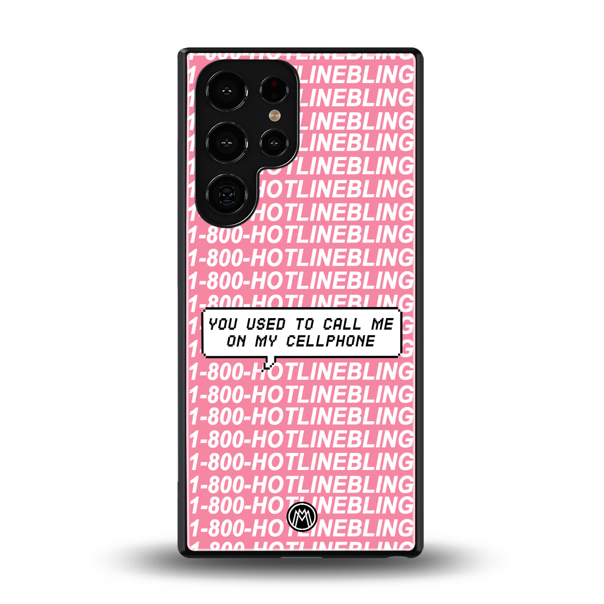 1800 hotline bling back phone cover | glass case for samsung galaxy s25 ultra