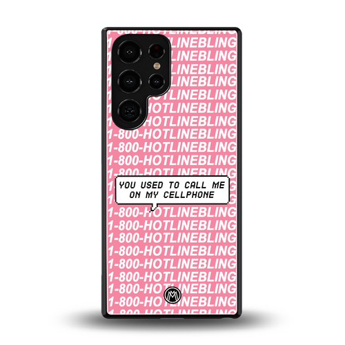 1800 hotline bling back phone cover | glass case for samsung galaxy s25 ultra