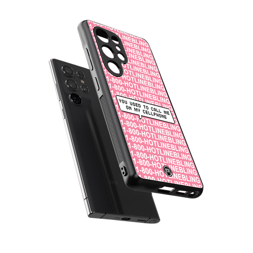 1800 hotline bling back phone cover | glass case for samsung galaxy s25 ultra