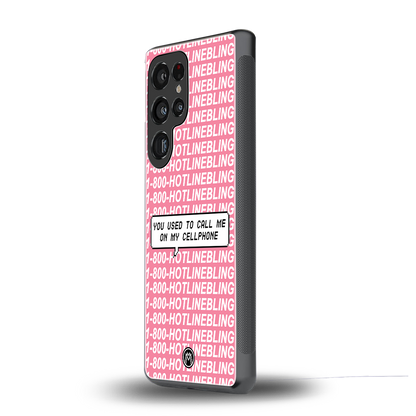 1800 hotline bling back phone cover | glass case for samsung galaxy s25 ultra