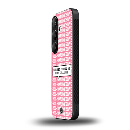 1800 hotline bling back phone cover | glass case for samsung galaxy s24 plus