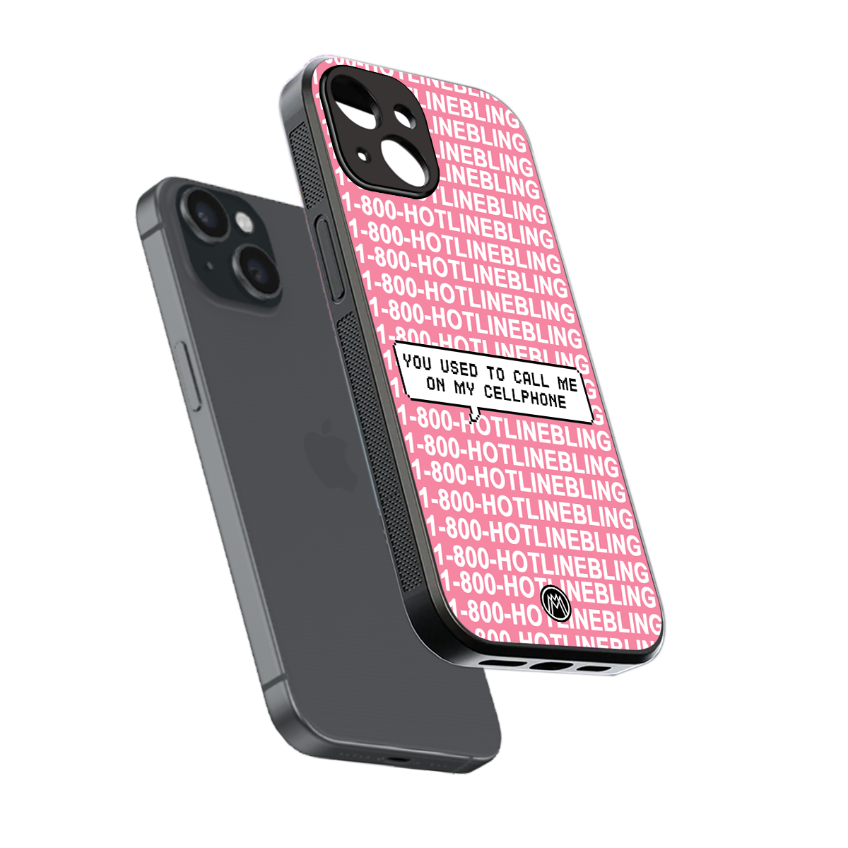 1800 hotline bling back phone cover | glass case for iphone 15