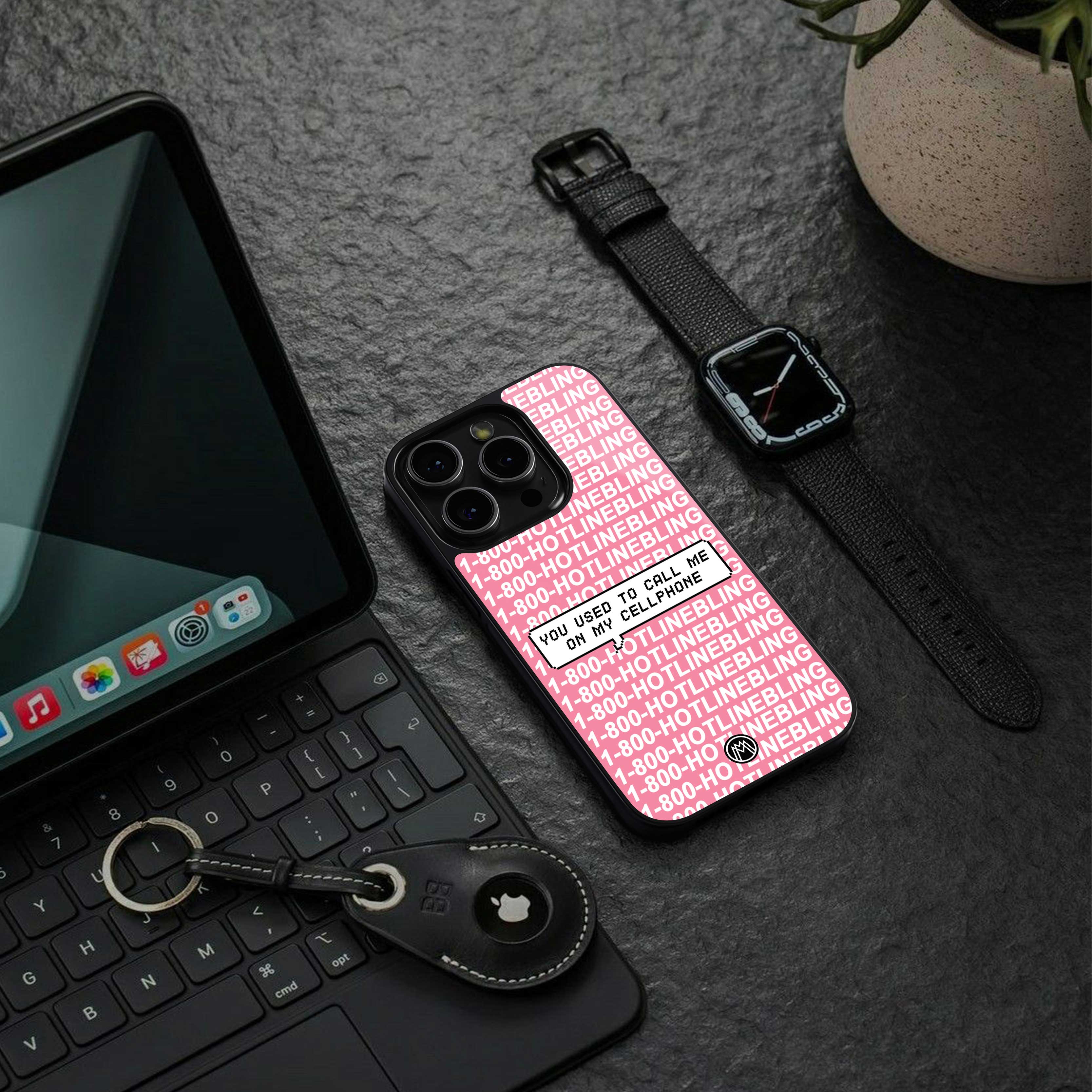 1800 hotline bling back phone cover | glass case for samsung galaxy s24 plus