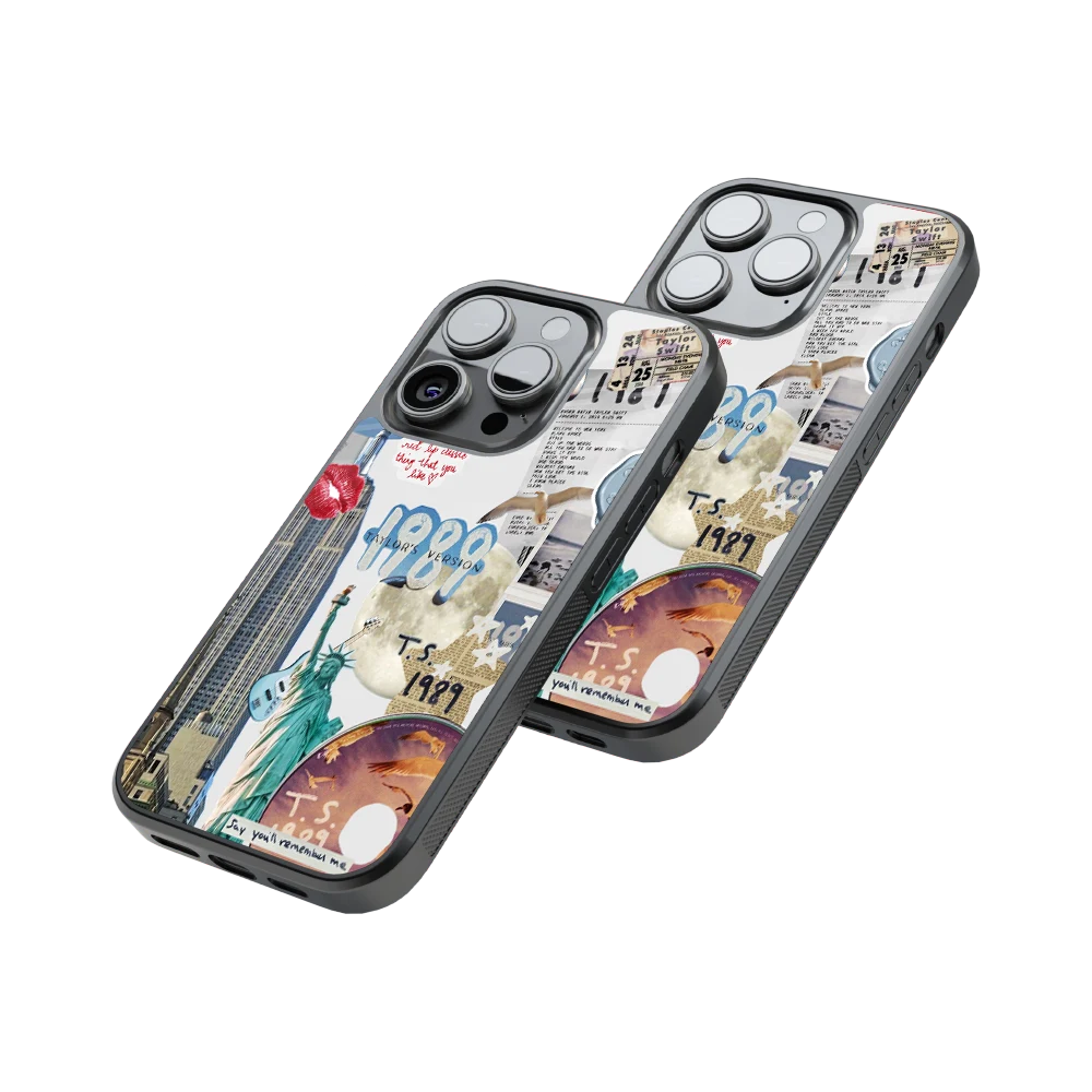 Protective Glass Back Phone Case Compatible with iPhone, Samsung, OnePlus, Pixel & More
