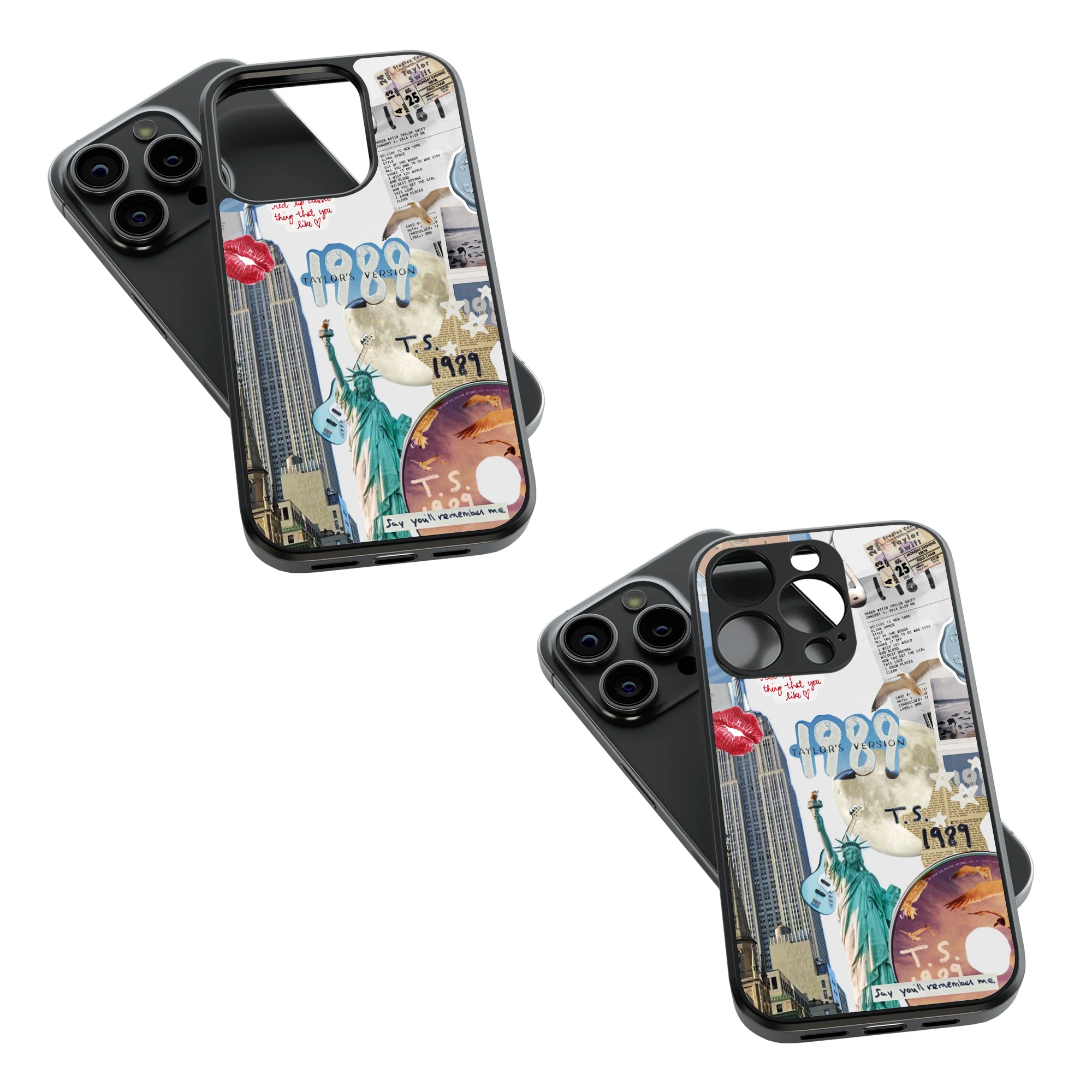 Trendy Glass Back Mobile Case for iPhone, Samsung, Redmi, OnePlus, Google Pixel, Motorola