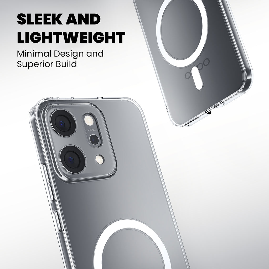 Anti Yellow Magsafe Clear Case for Oppo Reno 14