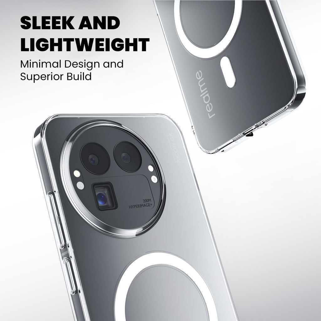 Anti Yellow Magsafe Clear Case for Realme 12 5G