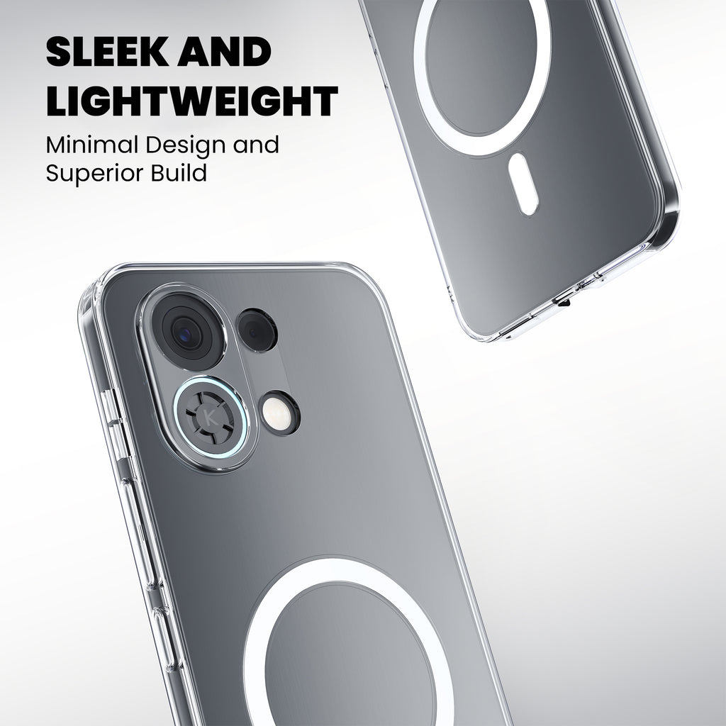 Anti Yellow Magsafe Clear Case for Oppo Reno 12 Pro