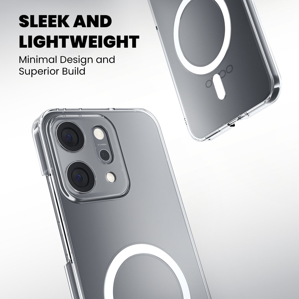 Anti Yellow Magsafe Clear Case for Oppo Reno 11 Pro