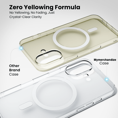 Anti Yellow Magsafe Clear Case for iPhone 16 Plus