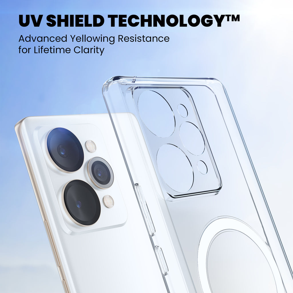 Anti Yellow Magsafe Clear Case for Realme 15t