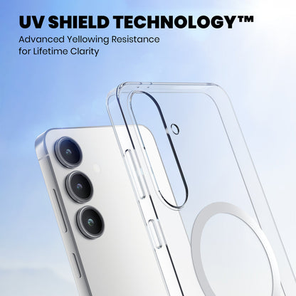 Anti Yellow Magsafe Clear Case for Samsung Galaxy S24 FE