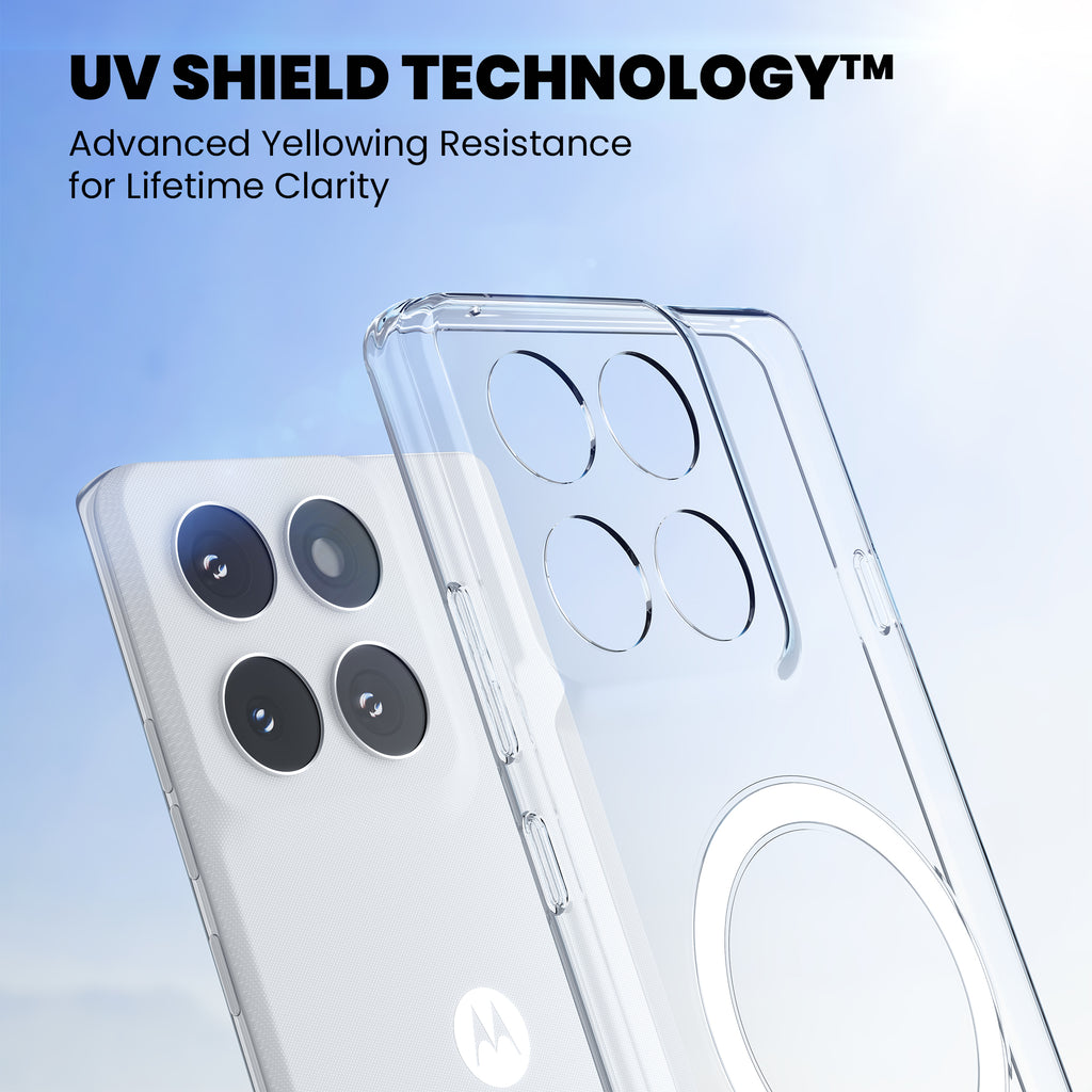 Anti Yellow Magsafe Clear Case for Motorola G86 Power 5G