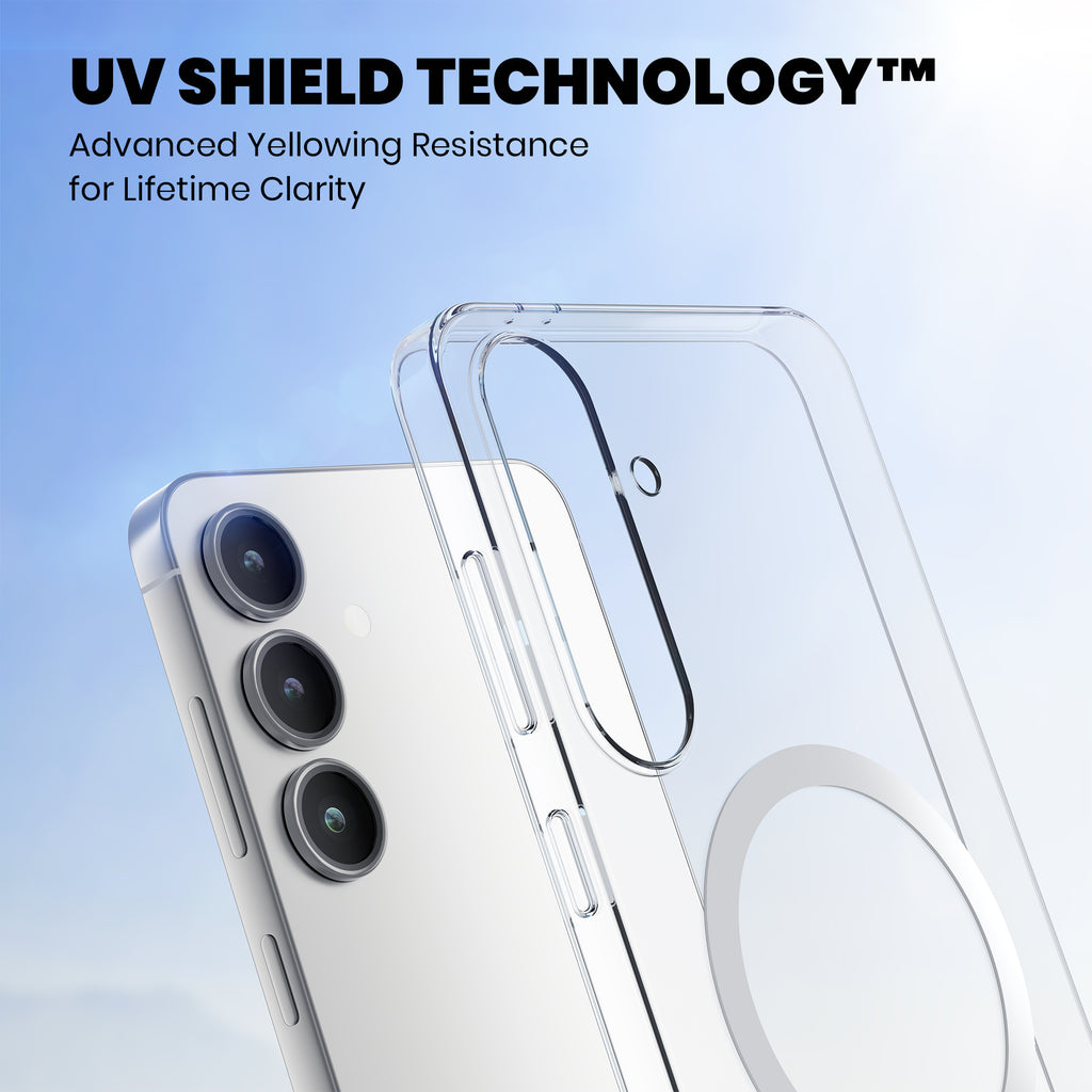 Anti Yellow Magsafe Clear Case for Samsung Galaxy S25