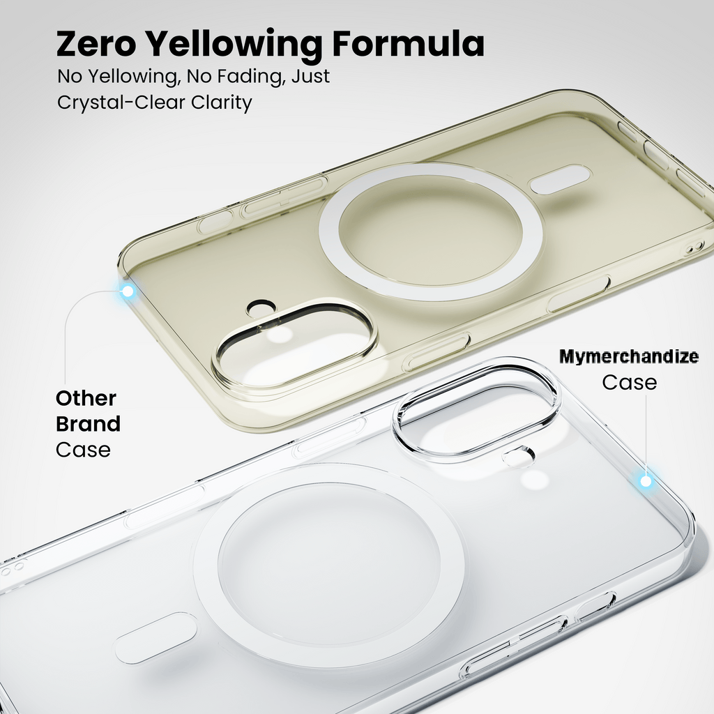 Anti Yellow Magsafe Clear Case for iPhone 16