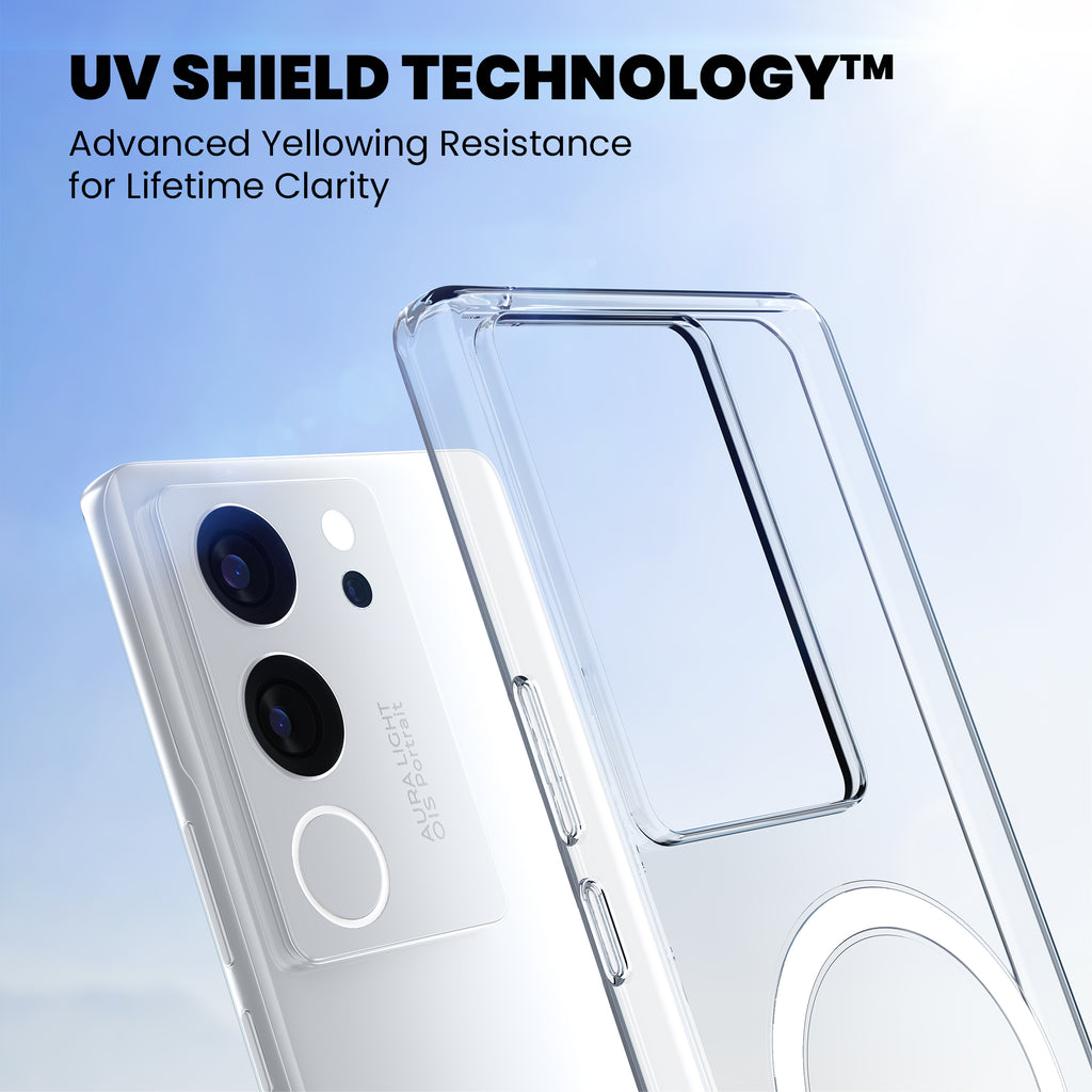 Anti Yellow Magsafe Clear Case for Vivo Y29 5G